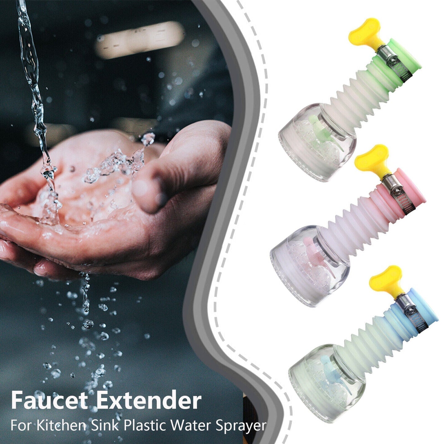 Rotating Kitchen Sink Faucet Extenders